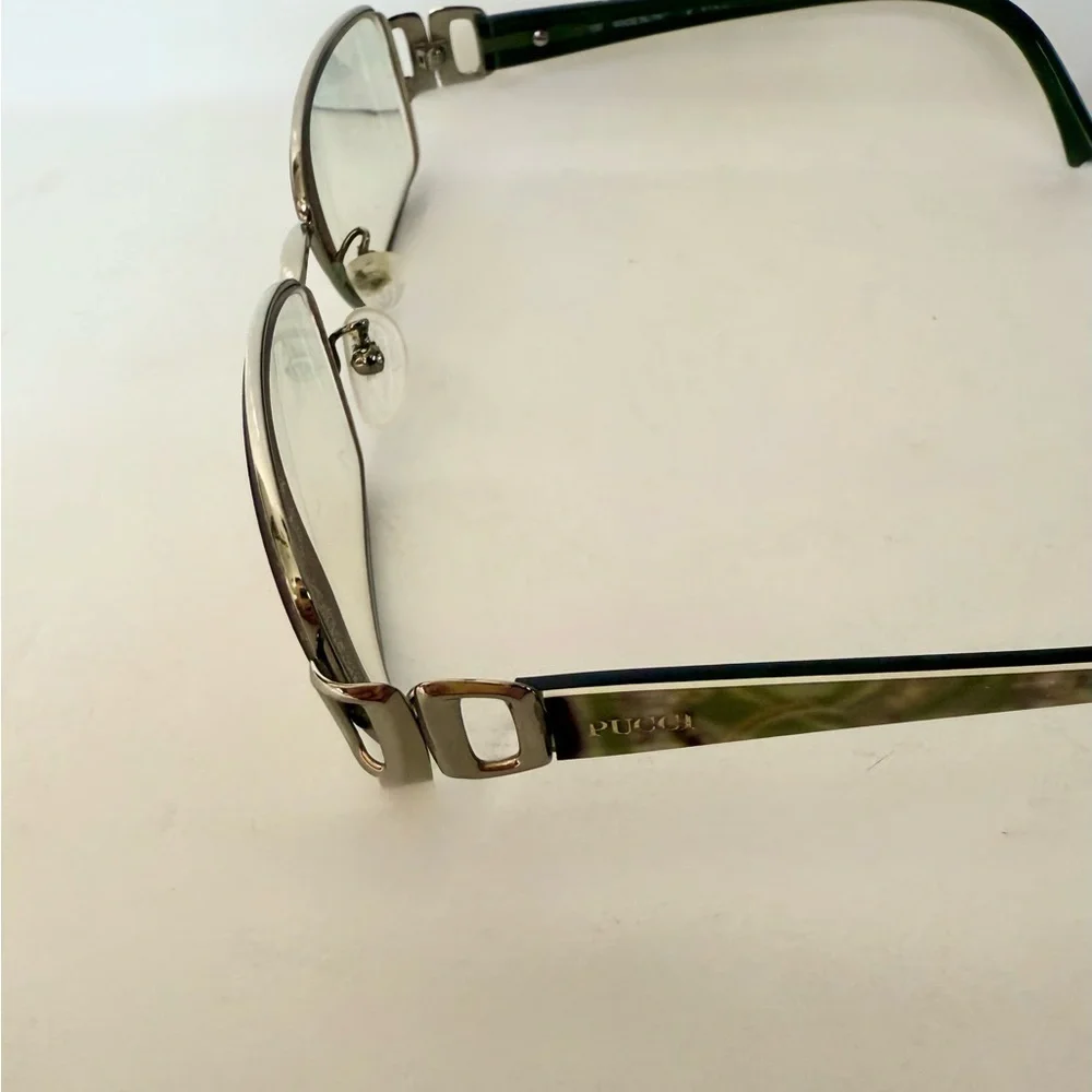 Emilio Pucci Vintage Eyeglasses Frames Glasses Full Rim 53mm